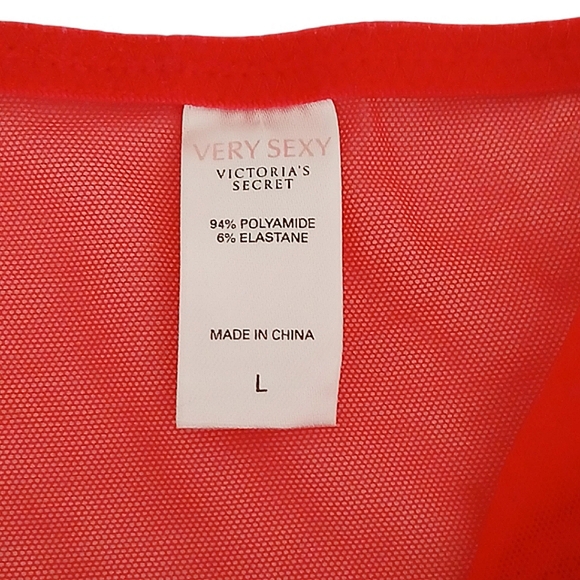 Victoria's Secret Red Polka Dot Lingerie Set Garter Belt Pin Up Size 34B L Retro - Picture 16 of 16